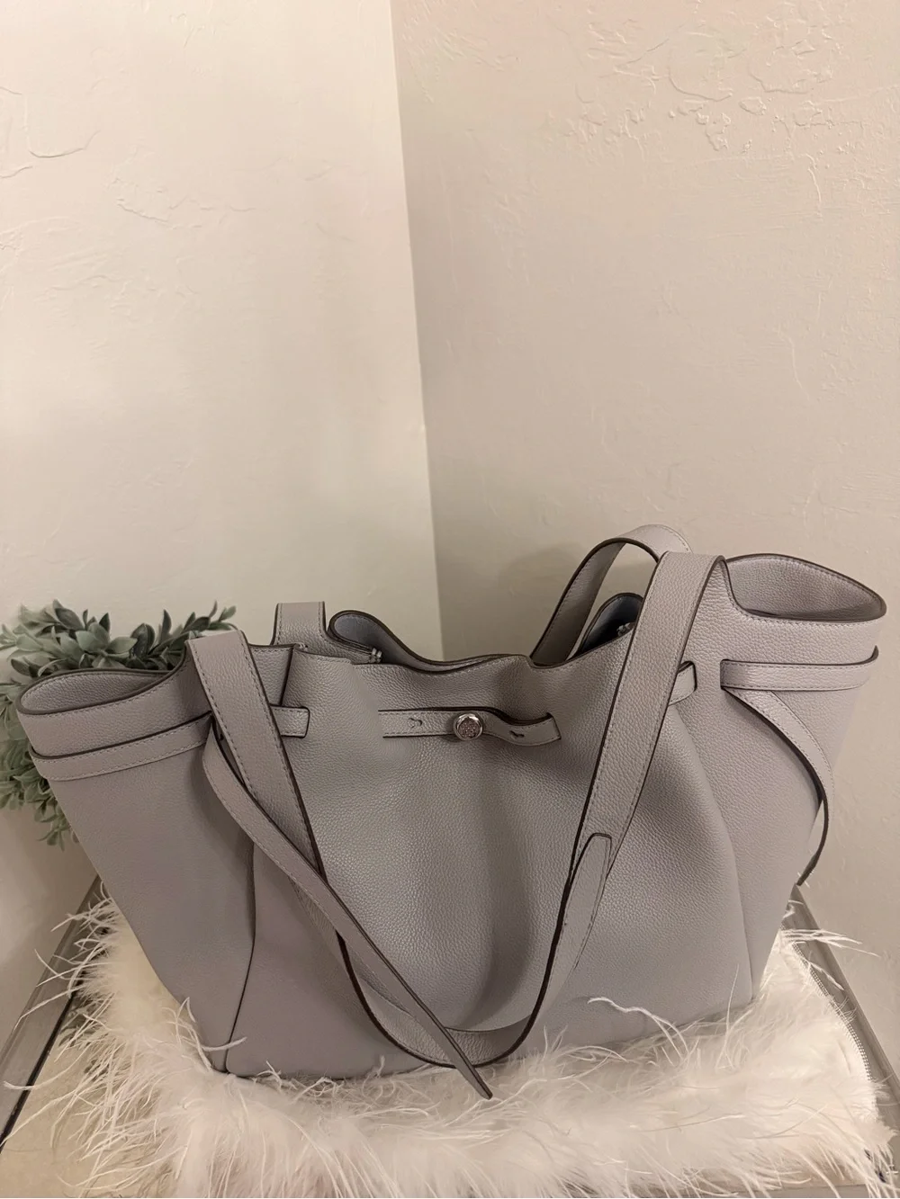 Tory Burch Romy Tote bag in Light Granite